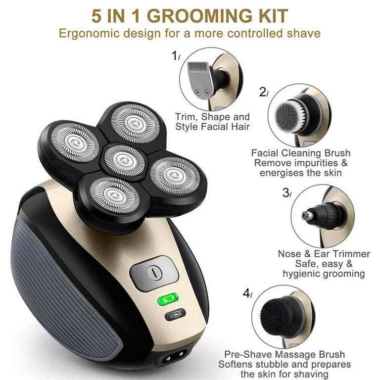 ShaverLux 5-in-1 4D Rechargeable Grooming Kit.