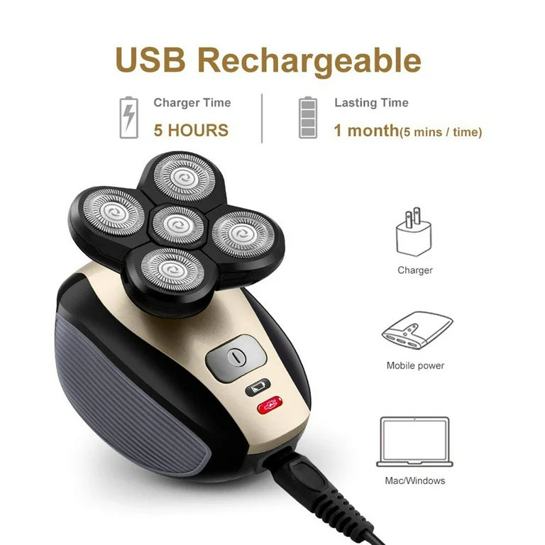 ShaverLux 5-in-1 4D Rechargeable Grooming Kit.